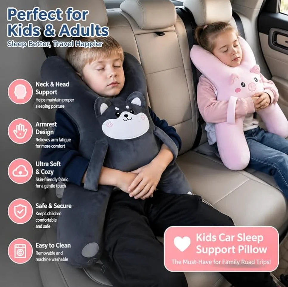 Galivae® Kids Car Sleeping Pillow